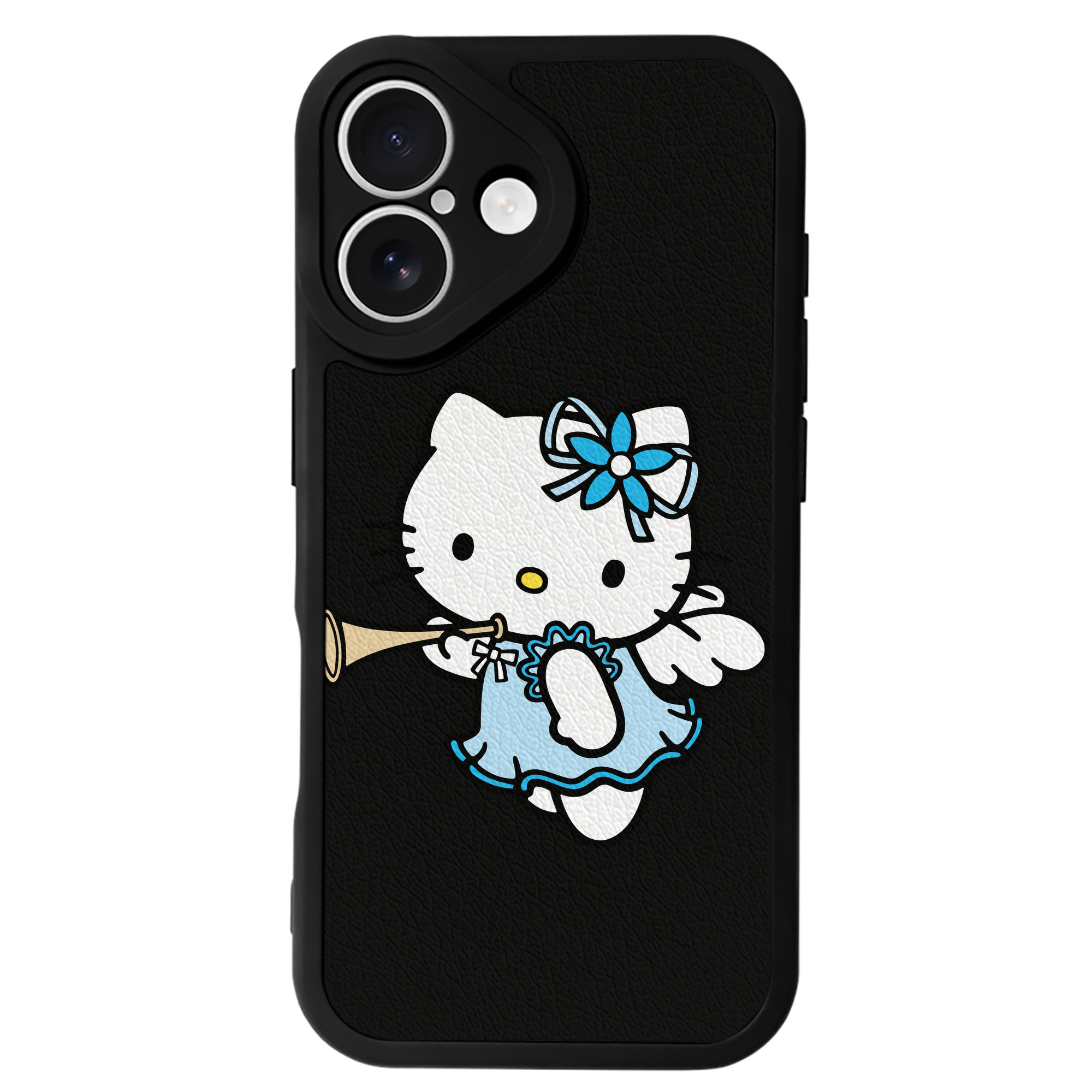 （画像用） Hello Kitty ハローキティ 【iPhone 16シリーズ対応】シリコンスマホケース（レザー調） 材質：シリコン